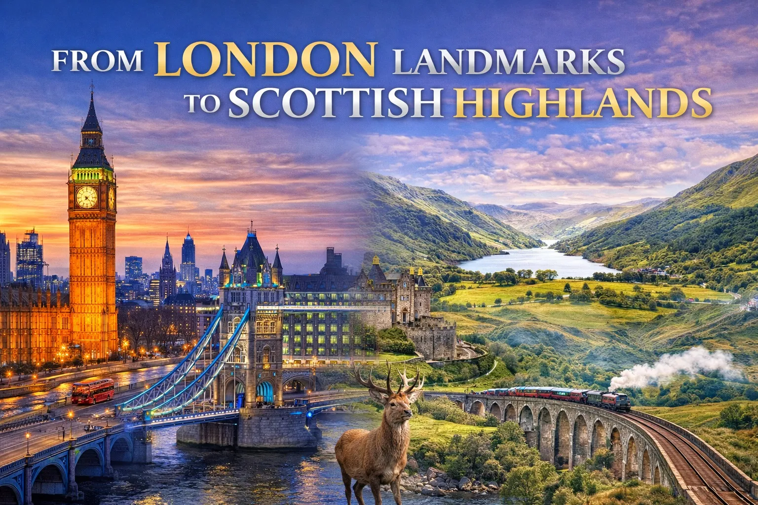 From London Landmarks to Scottish Highlands - UK Tour Package for India Travel Agents